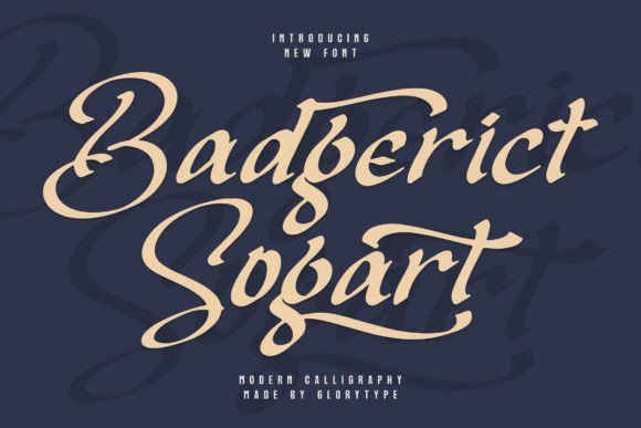 Badgerict Sogart: The Modern Script Font for Campaigns