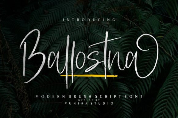 Ballostna: A Dazzling Script Font for Digital Design