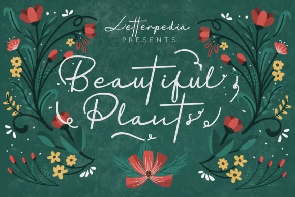 Beautiful Plants: A Handwritten Typeface for Elegant Editorial Design