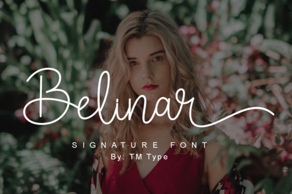 Belinar: A Sleek Signature Font for Branding