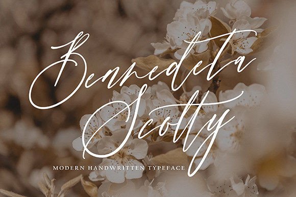 Benedeta Scotty: A Script Handwritten Font for Makers