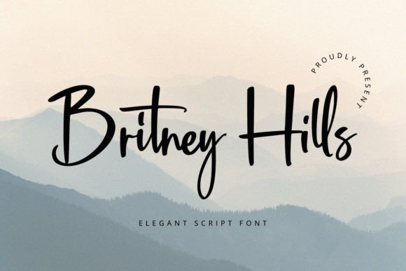 Britney Hills: An Elegant Script Font for Editorial Design