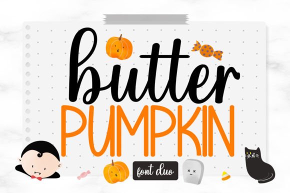 Butter Pumpkin Duo: A Playful Typeface for Autumn Branding