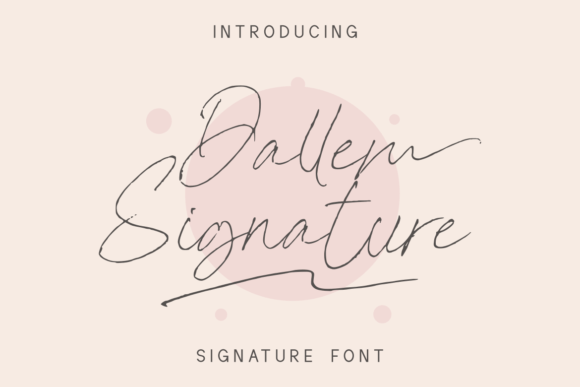 Dallem Signature: The Magical Script Font for Makers