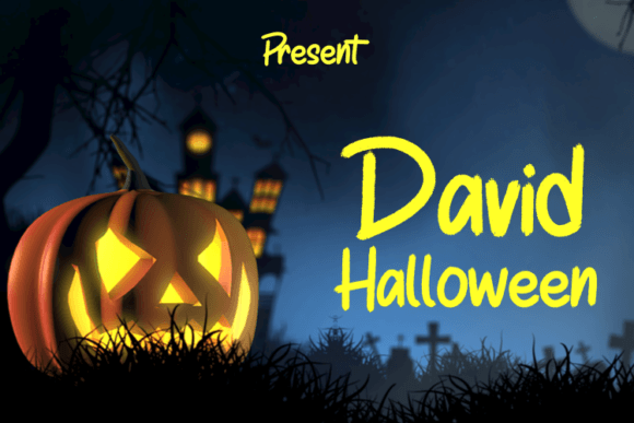 David Halloween: A Modern Script Typeface for Web Design