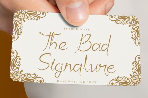 Designing with The Bad Signature Typeface