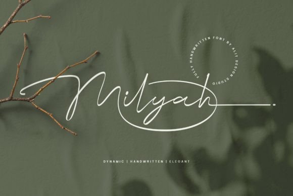 Elevate Your Brand with the Milyah Signature Font