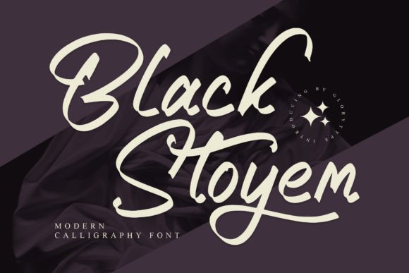 Elevate Your Shop with Black Stoyem Script Font