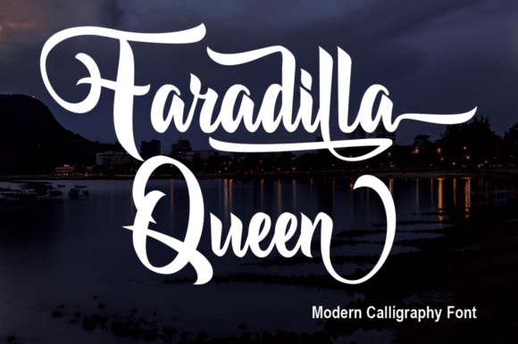 Faradilla Queen Font for Handmade Labels and Cards