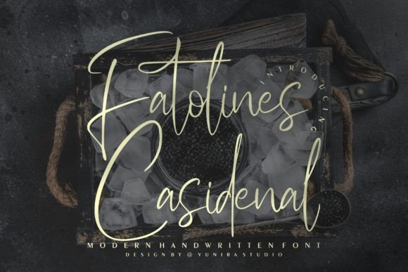 Fatolines Casidenal: A Dazzling Script Font for Branding