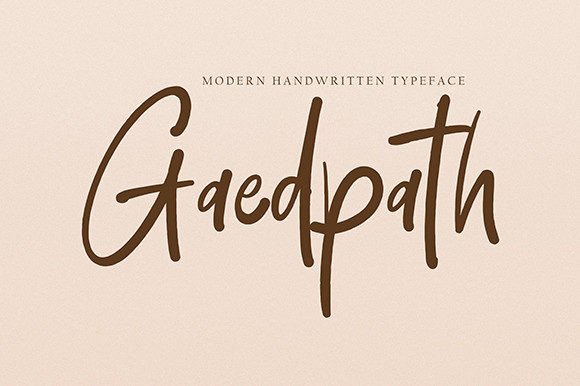 Gaedpath: A Dazzling Script Font for Editorial Elegance