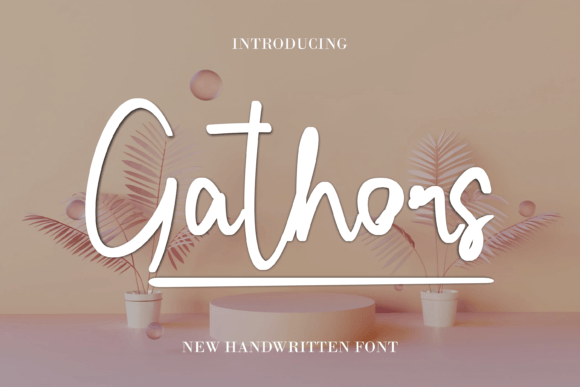 Gathors: A Delicate Script Font for Elegant Editorial Design