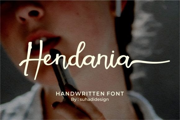 Hendania: A Refined Script Font for Editorial Elegance