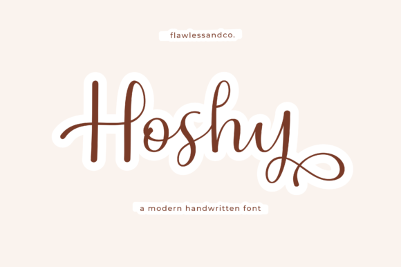 Hoshy: The Dazzling Script Font for Campaign Design