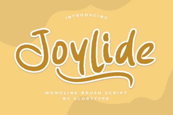 Joylide: A Monoline Script for Editorial Design