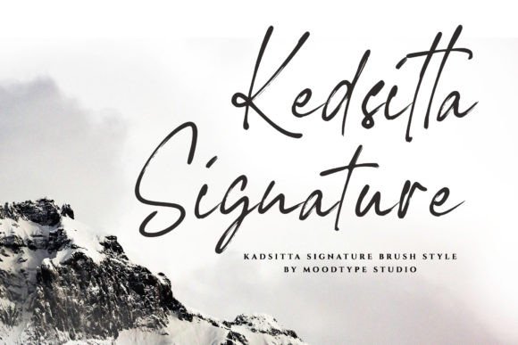 Kedsitta Signature: A Textured Script for Modern Branding