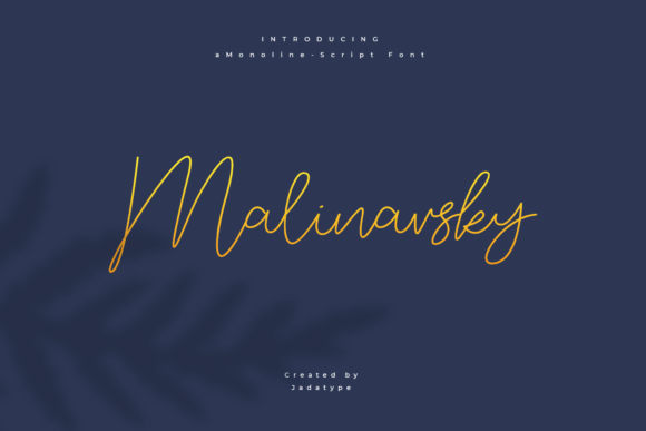 Malinavsky: A Refined Script Font for Editorial Elegance
