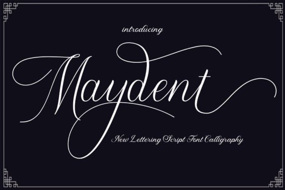 Maydent: A Dazzling Script Font for Editorial Design