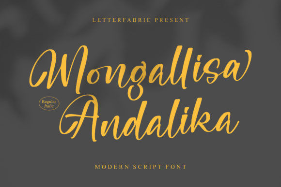 Mongallisa Andalika: The Romantic Script Font for Designers