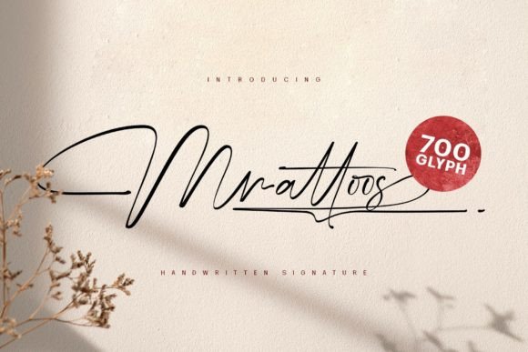 Mrattoos: A Light Script Typeface for Elegant Editorial Design