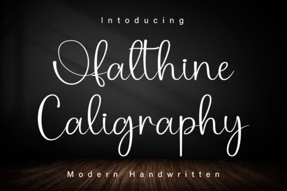 Ofalthine Caligraphy: A Delicate Script Font for Editorial Design