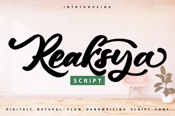 Reaksya: The Exquisite Script Font for Makers