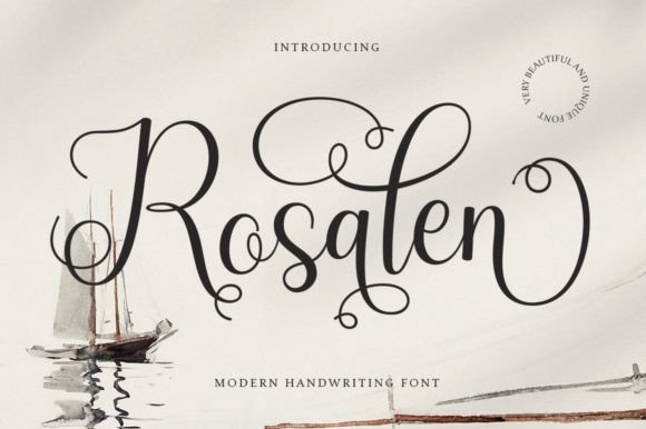 Rosalen Script Font for Professional Small Business Branding