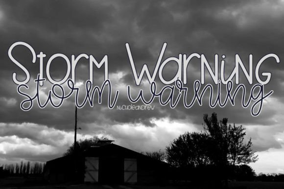 Storm Warning Duo: A Modern Script Handwritten Typeface for Web