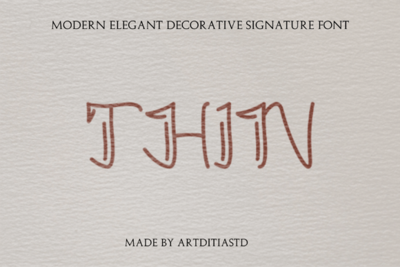 Thin: A Bold Script Font for Modern Editorial Design
